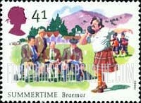 FindYourStampsValue: Great Britain (United Kingdom): Summertime Events - Scottish Highland Games, Braemar
