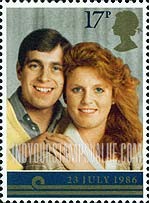 FindYourStampsValue: Great Britain (United Kingdom): Wedding of Prince Andrew and Sarah Ferguson