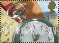 FindYourStampsValue: Great Britain (United Kingdom): Memories - Pocket Watch, Booklet Stamp