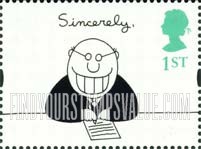 FindYourStampsValue: Great Britain (United Kingdom): Greetings Cartoons - Sincerely