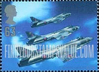 FindYourStampsValue: Great Britain (United Kingdom): Aircraft, Designers - Hawker Hunter, Sidney Camm