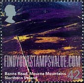 FindYourStampsValue: Great Britain (United Kingdom): Nothern Ireland Scenery - Banns Road, Mourne Mountain
