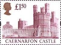 FindYourStampsValue: Great Britain (United Kingdom): Castles - Caernarfon Castle
