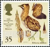 FindYourStampsValue: Great Britain (United Kingdom): Wildfowl and Wetlands Trust, 50th Anniversary - Bittern