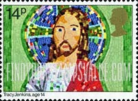 FindYourStampsValue: Great Britain (United Kingdom): Christmas, Children's Drawings - Jesus Christ