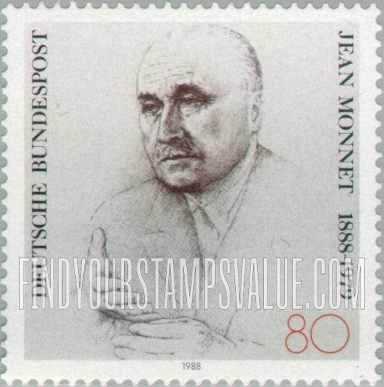 FindYourStampsValue: Jean Monnet (1888-1979), French Statesman