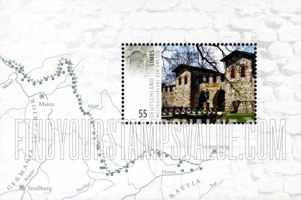 FindYourStampsValue: Frontiers of the Roman Empire UNESCO World Heritage Site