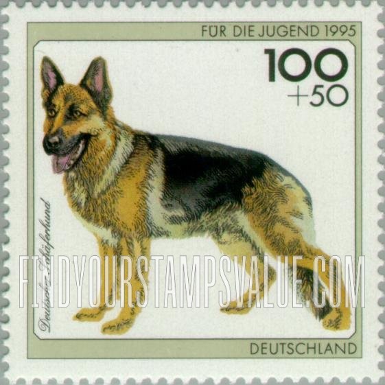 FindYourStampsValue: SEMI-POSTAL - Dogs: German shepherd