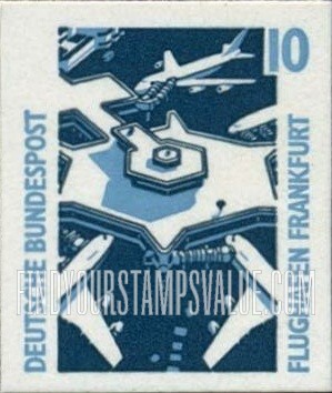 FindYourStampsValue: Frankfurt Airport: Historic Sites Type of 1987