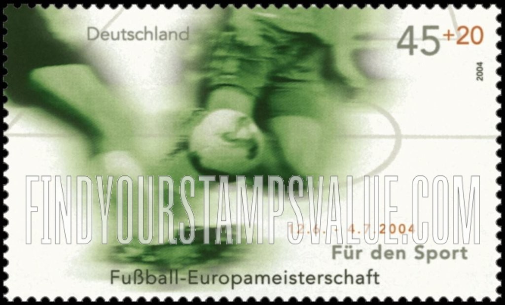 FindYourStampsValue: SEMI-POSTAL - Sporting Events and Anniversaries: European Soccer Championships, June 12-July 4, 2004