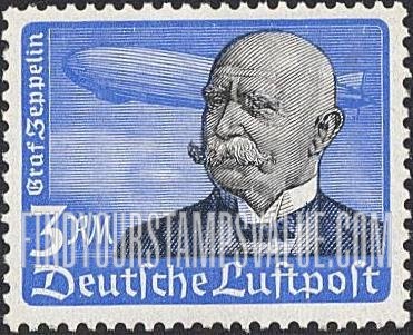 FindYourStampsValue: AIR POST - Count Ferdinand von Zeppelin