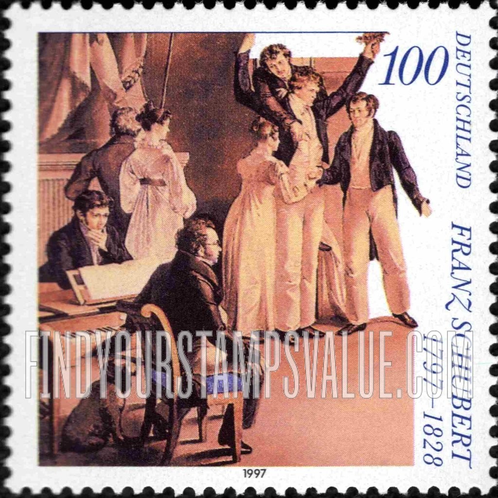 FindYourStampsValue: Franz Schubert (1797-1828), Composer