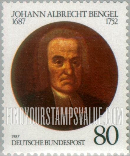 FindYourStampsValue: Johann Albrecht Bengel (1687-1752), Lutheran Theologian