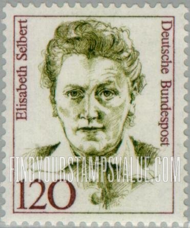 FindYourStampsValue: Famous Women: Elisabeth Selbert (1896-1986), politician