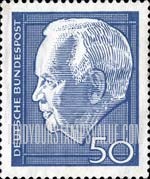FindYourStampsValue: President Heinrich Lübke: Lübke Type of 1964