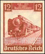 FindYourStampsValue: Centenary of Railroad in Germany - Modern Express Train