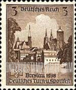 FindYourStampsValue: 16th German Gymnastic and Sports Festival at Breslau - Cathedral Island