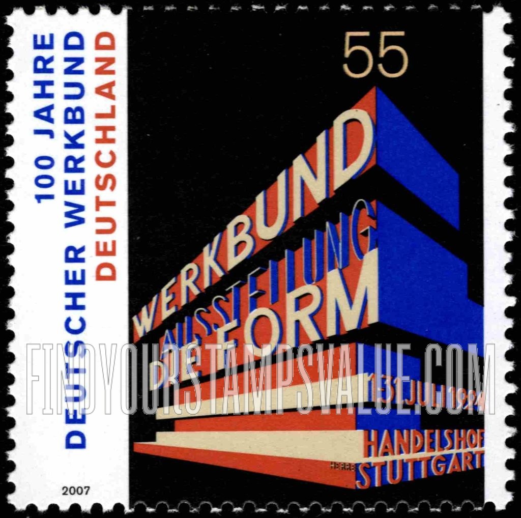 FindYourStampsValue: German Work Federation (Architecture Group), Centennial