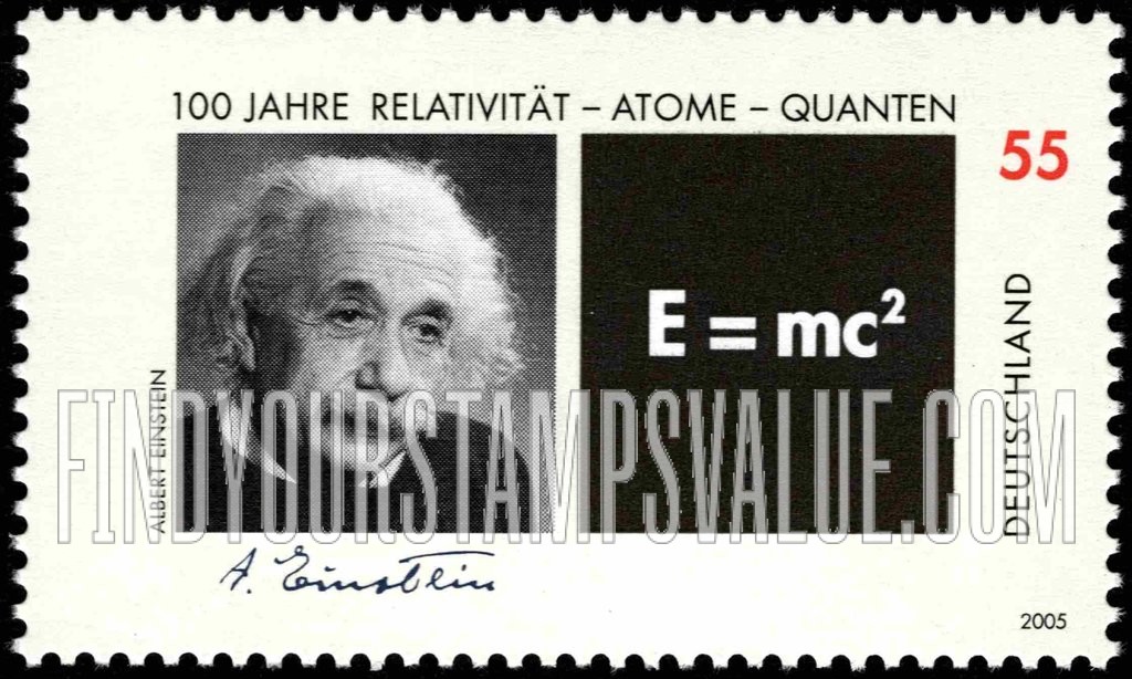 FindYourStampsValue: Albert Einstein’s Theory of Relativity, Centennial