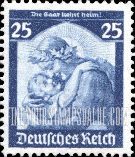FindYourStampsValue: Return of the Saar to Germany - Germania welcoming Home the Saar