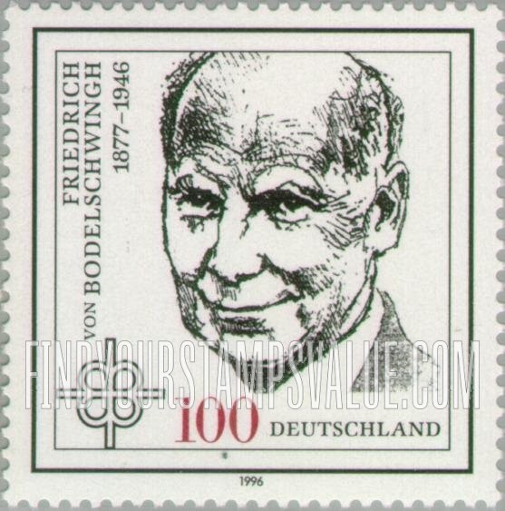 FindYourStampsValue: Friedrich von Bodelschwingh (1877-1946), Protestant Theologian