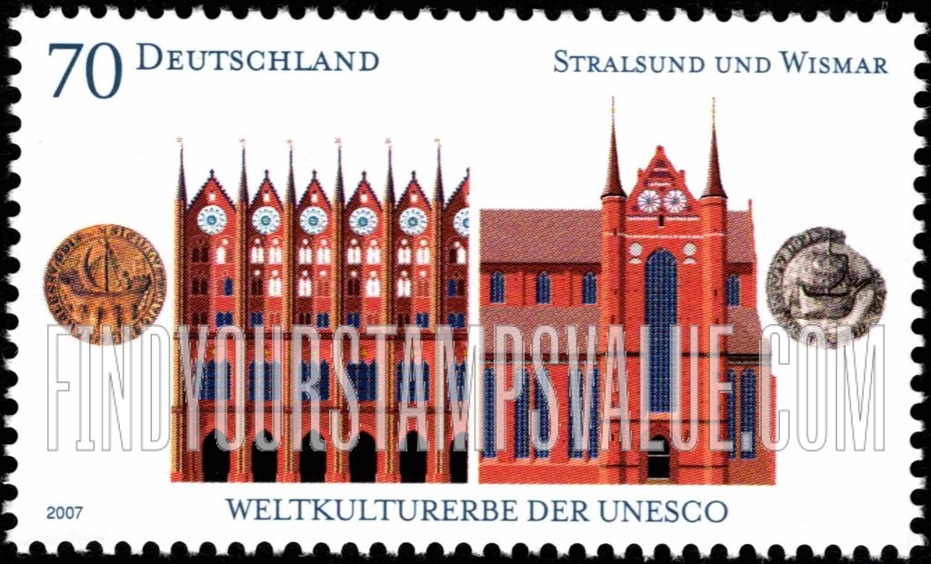 FindYourStampsValue: UNESCO World Heritage Sites: Historic Centers of Straslund and Wismar, Germany
