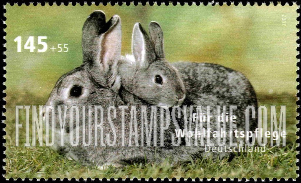 FindYourStampsValue: SEMI-POSTAL - Adult and Juvenile Animals: Rabbits