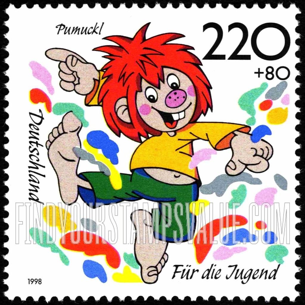 FindYourStampsValue: SEMI-POSTAL - Cartoon Figures: Pumuckl
