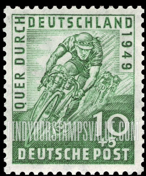 FindYourStampsValue: SEMI-POSTAL - Bicycle Racers