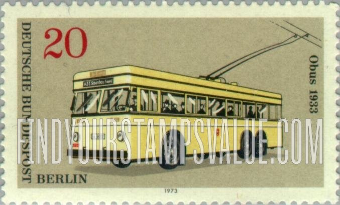 FindYourStampsValue: BERLIN - Electrobus, 1933