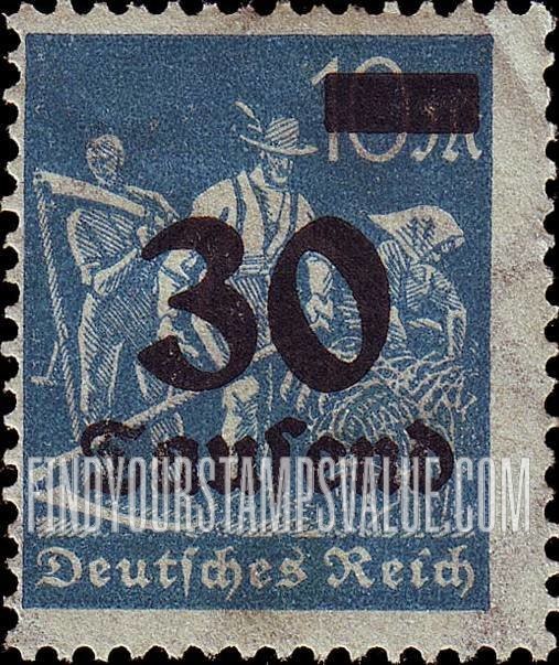 FindYourStampsValue: Farmers: Stamps and Types of 1922-23 Surcharged in Black