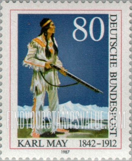 FindYourStampsValue: Karl May (1842-1912), Novelist: Apache Chief Apache Chief