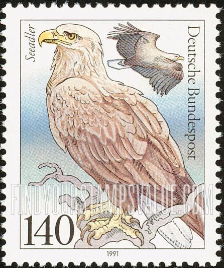 FindYourStampsValue: Sea Birds: Seeadler, Haliaeetus albicilla