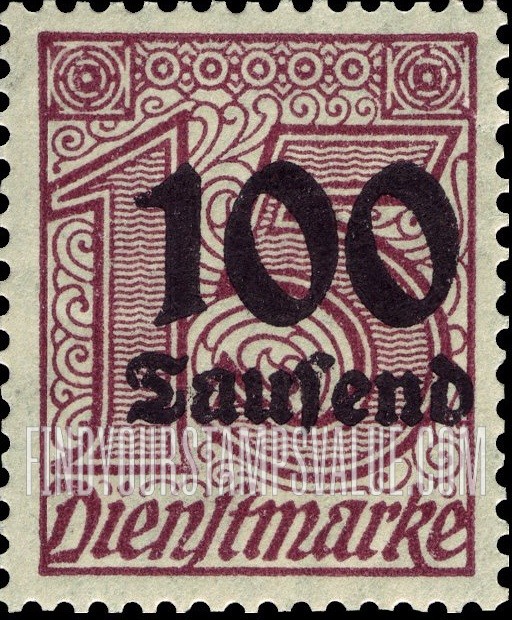 FindYourStampsValue: OFFICIAL - Numeral Value: Official Stamps of 1920-23 Surcharged with New Values