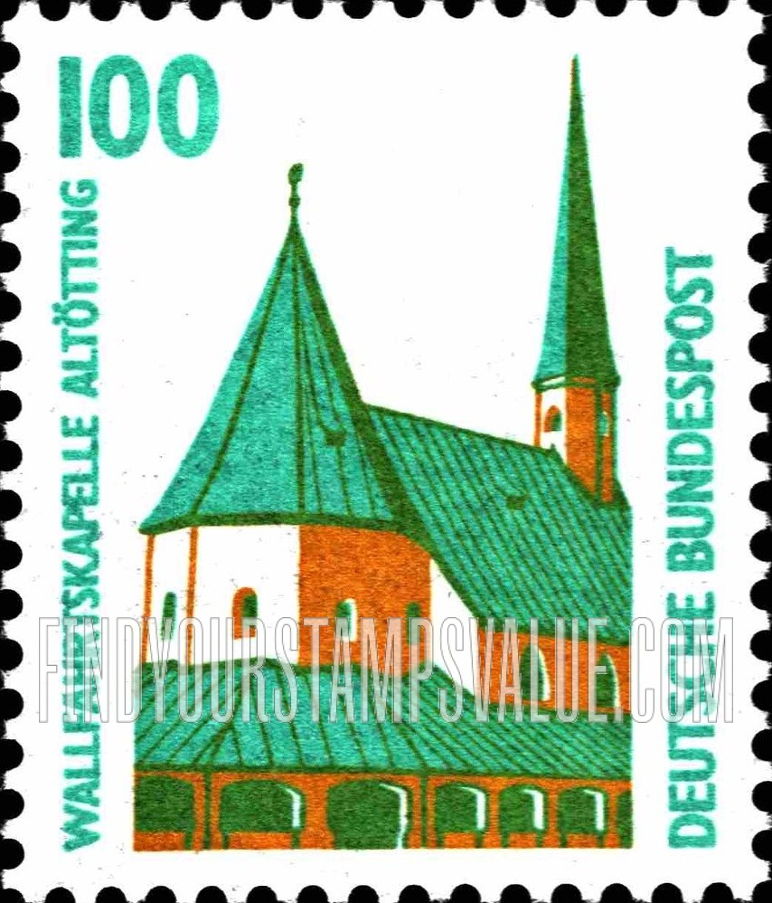 FindYourStampsValue: Historic Sites and Objects: Altotting Chapel, Bavaria