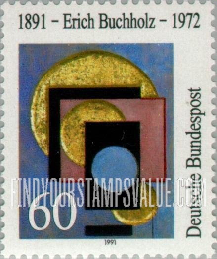 FindYourStampsValue: Erich Buchholz (1891-1972), painter and architect