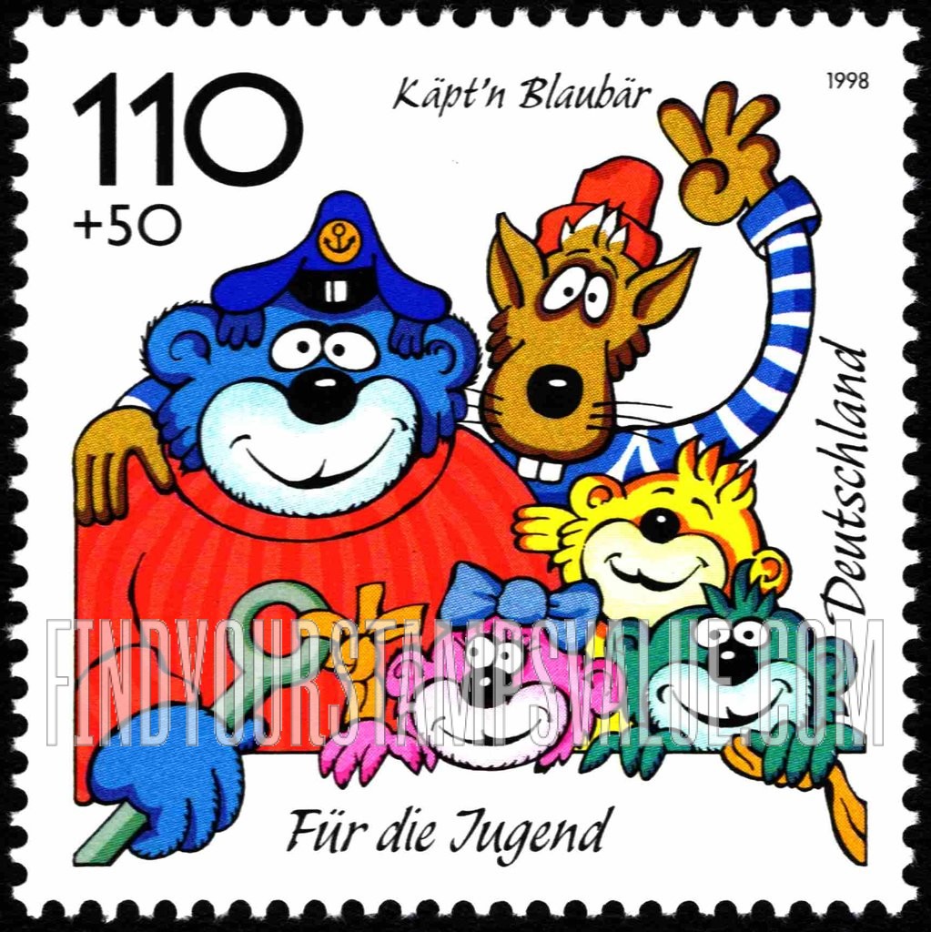 FindYourStampsValue: SEMI-POSTAL - Cartoon Figures: Captain Bluebear