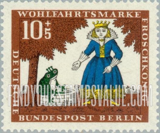 FindYourStampsValue: OCCUPATION SEMI-POSTAL - Fairy Tale Type of 1965: Various Scenes from The Princess and the Frog