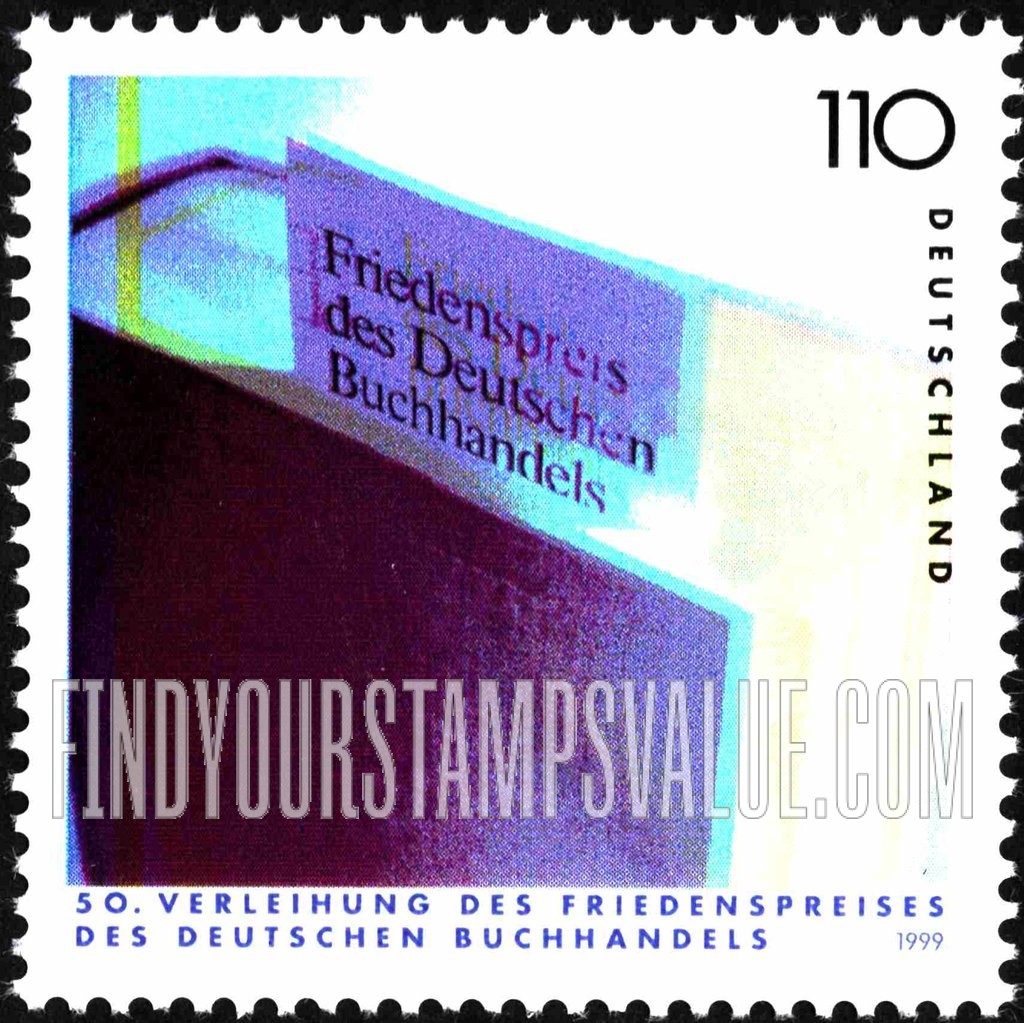 FindYourStampsValue: Federal Association of German Book Traders Peace Prize, 50th Anniversary