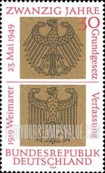 FindYourStampsValue: Heraldic Eagles of Federal and Weimar Republics
