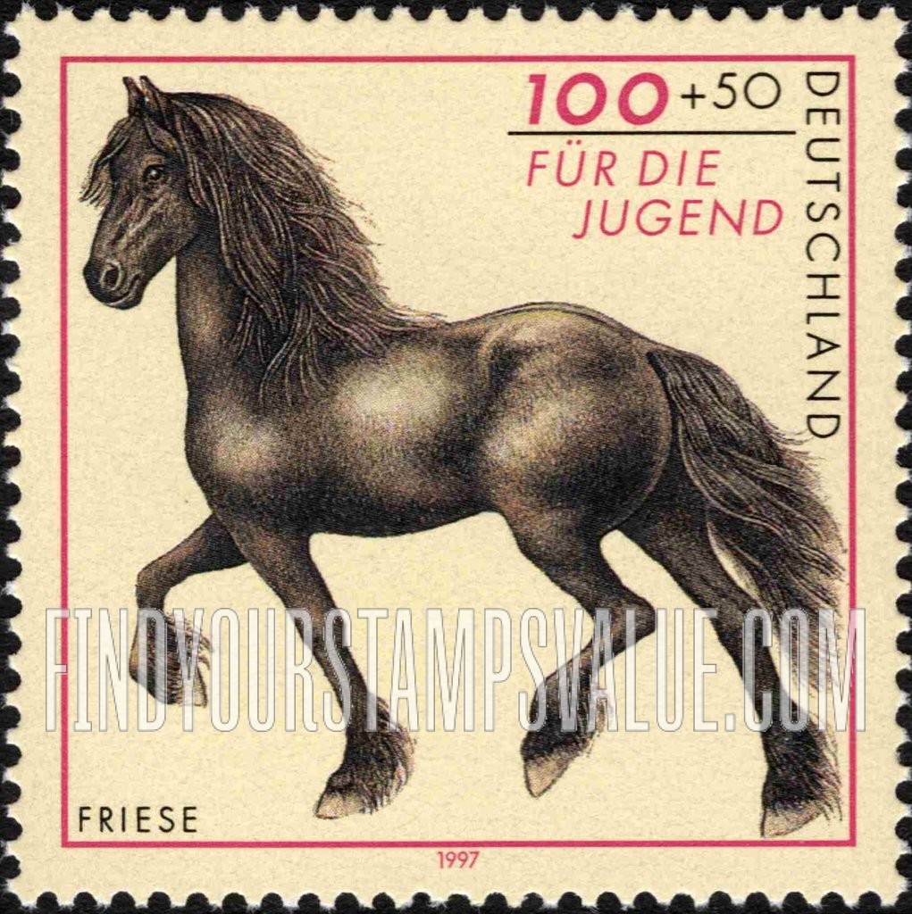 FindYourStampsValue: SEMI-POSTAL - Horses: Friesian