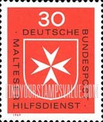 FindYourStampsValue: Maltese Relief Service - Maltese Cross