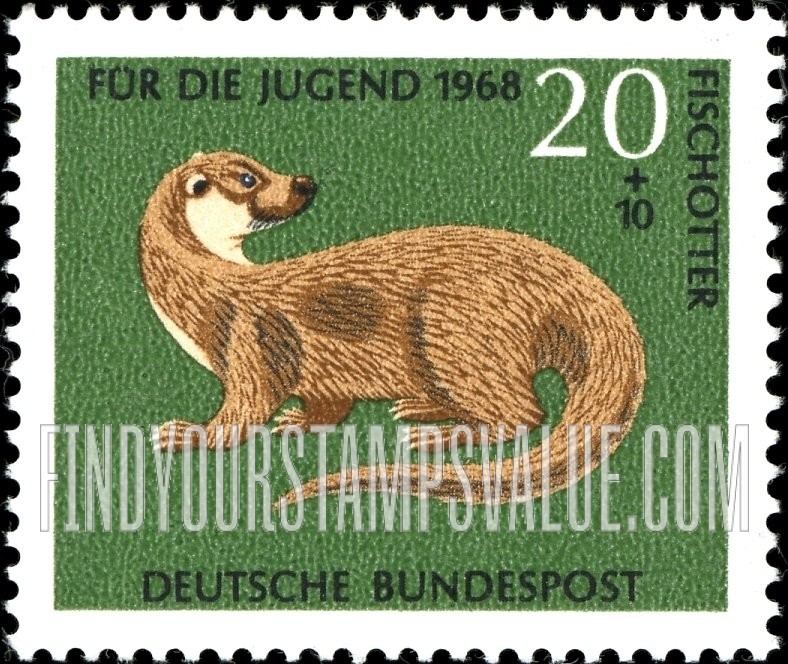 FindYourStampsValue: SEMI-POSTAL - Animals: Otter