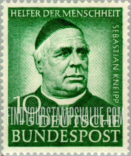 FindYourStampsValue: SEMI-POSTAL - Sebastian Kneipp