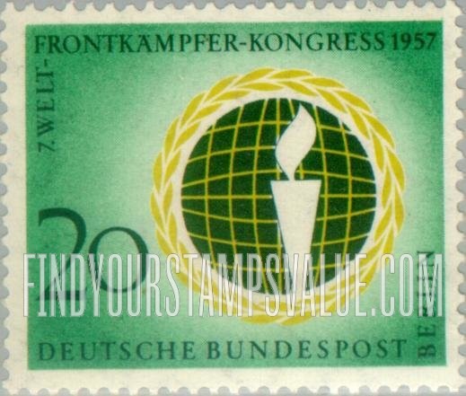 FindYourStampsValue: BERLIN - World Veterans’ Federation Emblem
