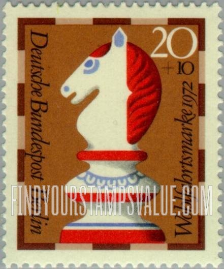 FindYourStampsValue: OCCUPATION SEMI-POSTAL - Chess Type of 1972: Knight