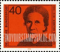 FindYourStampsValue: German Women Writers and Leaders in Political and Women's Movements - Gertrud Bäumer