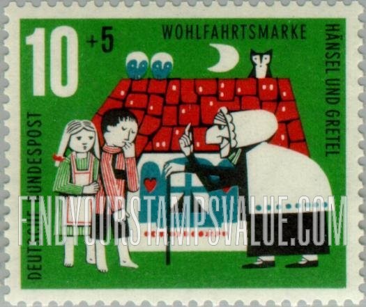 FindYourStampsValue: SEMI-POSTAL - Various Scenes from Hansel and Gretel