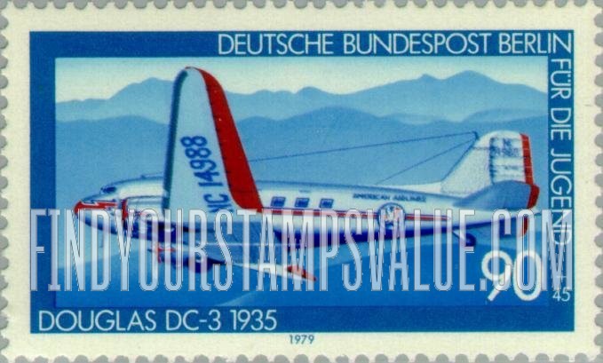 FindYourStampsValue: OCCUPATION SEMI-POSTAL - Aviation Type of 1979: Douglas DC3, 1935