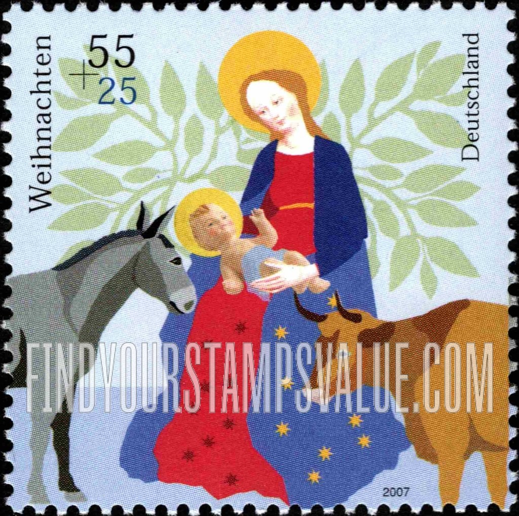 FindYourStampsValue: SEMI-POSTAL - Christmas: Madonna and Child, donkey and bull